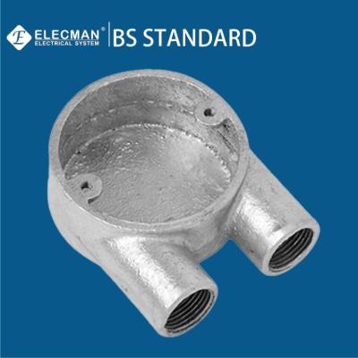 China U Malleable Iron Boxes Outlet Conduit Receptacle Box BS4568 20mm-25mm for sale