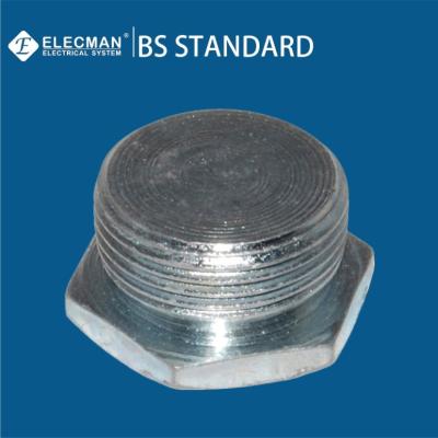 中国 BS4568水路の可鍛性鉄および鋼鉄付属品の六角形のヘッド プラグ20mm-32mm年 販売のため