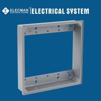 China ELECMAN Exterior Weatherproof Outlet Extended Electrical Box Aluminum 2 Gang for sale