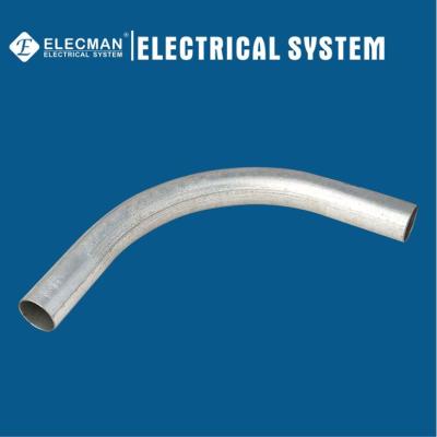 China Carbon Steel EMT Electrical Conduit 90 Degree Elbow Galvanized Steel 20mm UL797 for sale