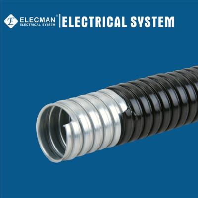 China Watertight Electrical Flexible Conduits PVC Coated GI Carbon Steel for sale