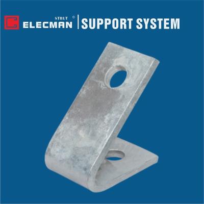 China Electro Galvanized Steel Channel Strut Angle Fittings Closed Angle Bracket Connectors for sale