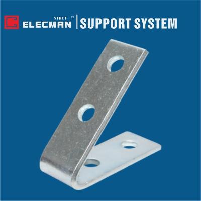 China Metal 4 Hole 45 Degree Angle Bracket Hot Dipped Galvanized Steel for sale