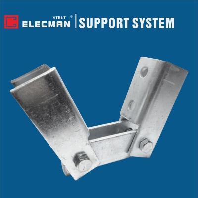 中国 二重調節可能な角の支柱チャネルは電流を通されたステンレス鋼を固定する 販売のため