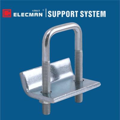 China Zinc Plated Steel Conduit Strut Pipe Clamps Right Angle U Bolt Beam Clamp for sale