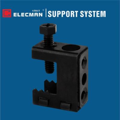 China Black Coated Spring Steel BC Beam Clamps For Threaded Rod 1/2 Inch Flange for sale