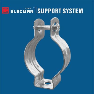 China 2 inch Universal Steel EMT Rigid Conduit Pipe Hangers With Attached Bolt & Nut for sale