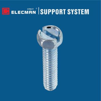China M4 - M12 Slotted Hex Head Cap Screw Galvanised Carbon Steel for sale