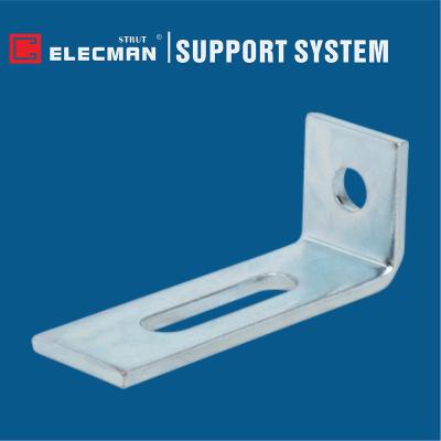 China Long Slotted Adjustment Strut Angle Fittings Bracket Galvanized Steel for sale