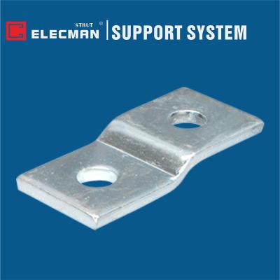 China ELECMAN galvanizou a montagem de aço da parede do suporte do suporte Z de 2 furos à venda