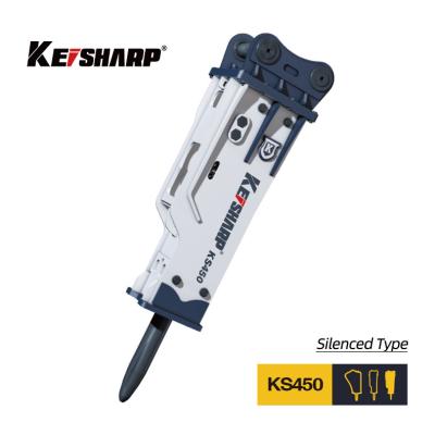 China KS450 Silenced Type Hydraulic Breaker 190mm Chisel Diameter for 45-55 Ton Excavator for sale