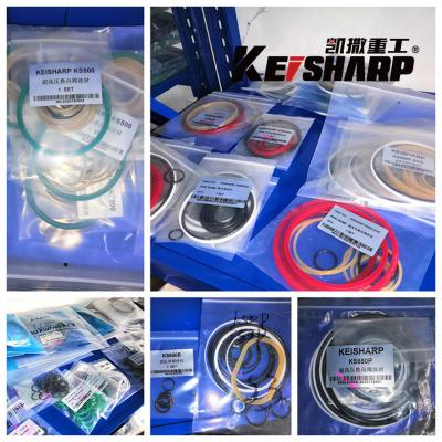 China Kit de reparação de vedação hidráulica de escavadeira Keisharp 850 Kit de vedação do cilindro frontal à venda