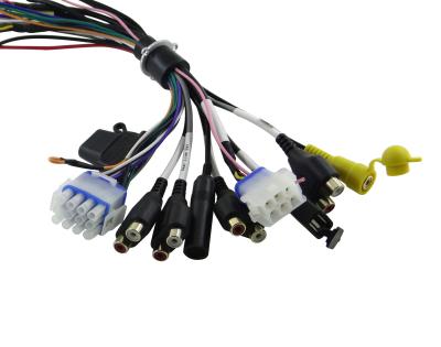 China Custom Made Assembly Beach Motorcycle Audio Wiring Harness met USB kabel RCA kabel Auto Car Wiring Harness Te koop