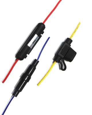 China Electronics In Line Automotive Fuse Holder 300V For Glass Fuse for sale