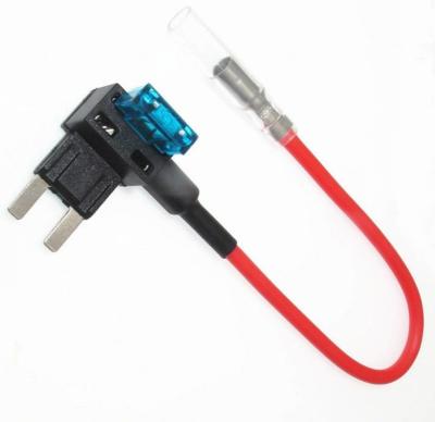 China Micro Automotive Fuse Adapter Kit 12V 15 AMP Blade Fuse Holder for sale