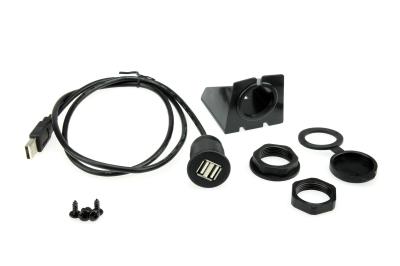 China Painel de comando Cable Harness Custom Flush Mount Duplo USB Universal Ctuniusb à venda