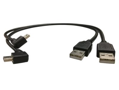 China Kabel elektrische Gurt Draht mit 90 Grad Winkel Mini-USB-Port zu verkaufen