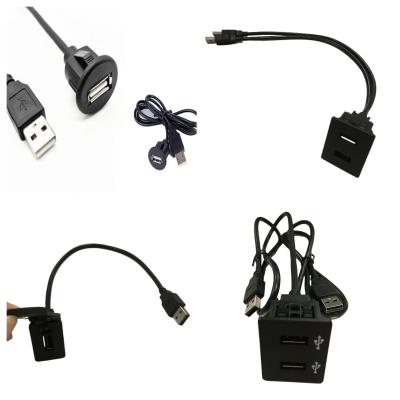 China Car Dash Cable Wire Harnesses Single Dual Car Charger Socket USB à venda