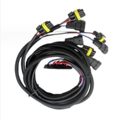China Pure Copper Auto Electrical Wiring Harness Black Wiring Loom Assembly for sale
