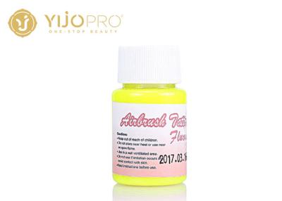 China Yellow Fluorescent Permanent Tattoo Ink 4 Colors , Eyebrow Pigment Ink for sale