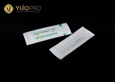 China Traditionelle flache Tätowierungs-Nadel der Zwischenlagen-3F steril, Augenbrauen-Tätowierungs-Maschinen-Nadeln  zu verkaufen
