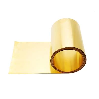 China Skin Brass Sheet Metal Foil Tape Thin Plate 0.05 0.1 0.2 0.3 0.4 0.5 0.6-1mm for sale