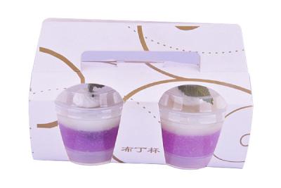 China Eco-Friendly Transparent PP Plastic PVC Boxes Mousse Cup With Handle for sale