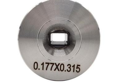 China 0.100mm To 0.400mm PCD Drawing Dies Trapezoidal Wire Drawing Die Material for sale