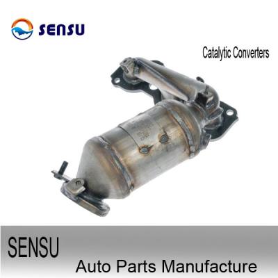 China 2x2 Inlet Outlet Exhaust Catalytic Converter for sale