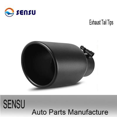 China Carbon Fiber Glossy Exhausts Parts 175mm 2.5 Inlet 3.5 Outlet Exhaust Tip for sale
