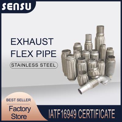 China Universal Car Stainless Steel Exhaust Flex Pipe ID45mm-100mm for sale