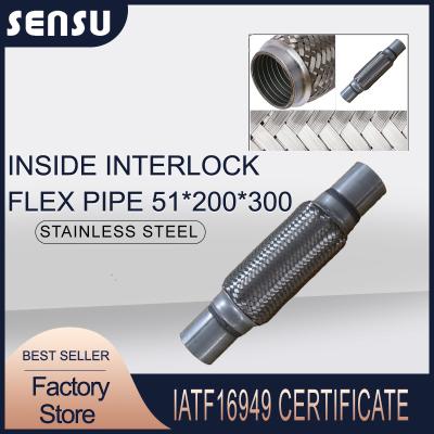 Chine Joint flexible d'acier inoxydable/échappement de couplage de SS201 51*200*300mm de tuyau flexible intérieur d'échappement à vendre