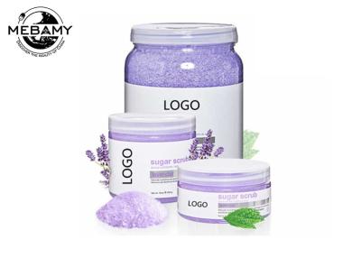 China Lavender Mint Sugar Body Scrub Spearmint Oils Relieving Stress / Anxiety for sale