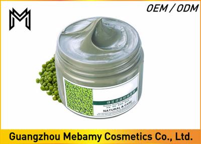China Natural  Mung Bean Mud Face Mask Aloe Vera Extract Oil Control Anti Acne for sale