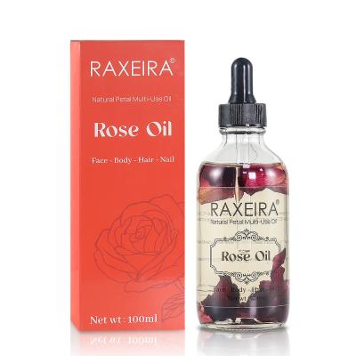 China 100ml Organic Rose Essential Oil For Face Body Hair Nail for sale