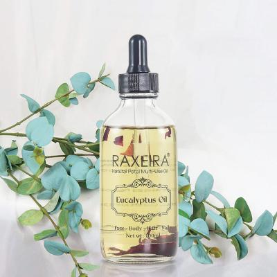 Chine Cheveux naturels de corps de visage de massage de crème hydratante de Rosemary Eucalyptus Lavender Rose Oil d'huile essentielle d'eucalyptus de marque de distributeur à vendre
