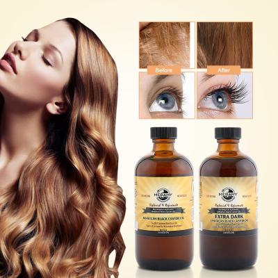 China 240 ML Pure Natural Africa Black Castor Oil For Moisturizing Hair Growth for sale