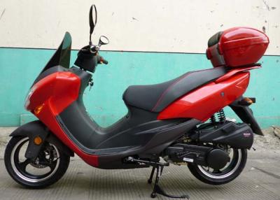 China Double Headlights Gas Scooters For Adults , Street Legal Motor Scooters Fully Assembled for sale