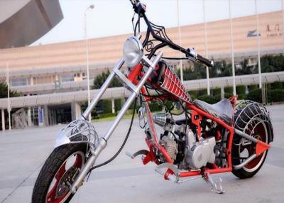 China Spiderman Style 50cc Street Legal Motorcycle , Custom Harley Choppers 12V Battery 3L Tank for sale