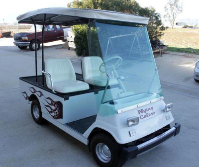 China 2 carrinhos de golfe bondes 150cc dos assentos fáceis vão ar do cilindro do curso do carrinho de golfe quatro único de refrigeração à venda