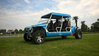 China 50kw 1100cc Gas Powered Utility Vehicles With 4 Seats Blue / Green for sale