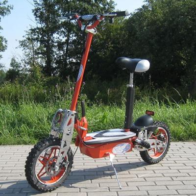 China 1000w Foldable Electric Scooter With Big Wheel Rim , Front And Rear Disc Brake for sale