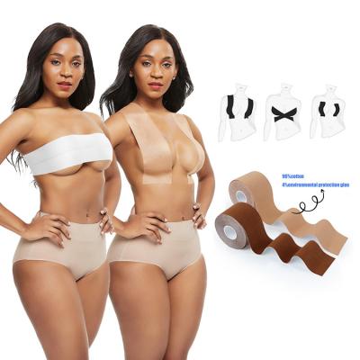 China Niris Lingerie Strapless Body Invisible Push Up Bra Sticky Breast Boob Tape Lifting Nipple Cover for sale