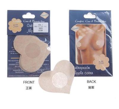 China Niris Lingerie One Time Use Nipple Cover Bra Pasties Pad Skin Adhesive Reusable Invisible Breast Petals for sale