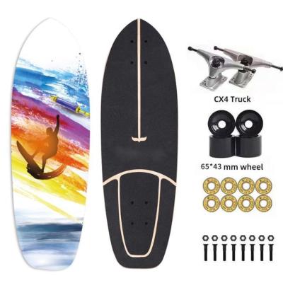 China 7 Layer Maple Land Surf Skateboards Cx4 Truck For Beginners Youth Adults for sale