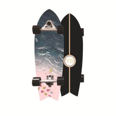 China 32'' Surf Cruiser Skateboard Single Kick Carving Deck With CX7 Truck for sale