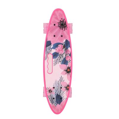 China 27inch 32inch Penny Complete Skateboards With Handle Bar Heat Transfer Print Deck for sale
