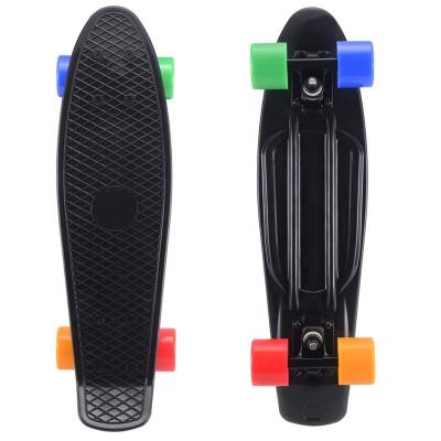 China Mini Penny Complete Skateboards Black Deck With PU Wheels for sale