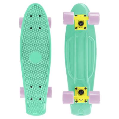 China 22'' Retro Plastic Cruiser Complete Skateboard With ABEC 7 Bearings And PU Wheels for sale