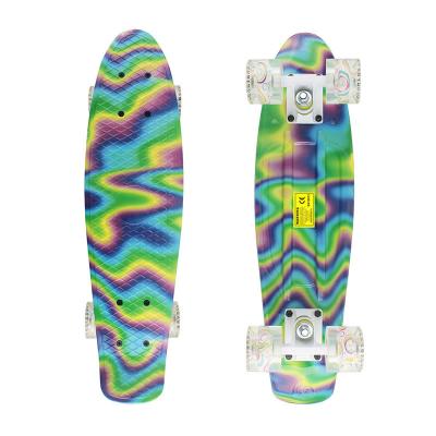 China Complete 22 Inch Penny Complete Skateboards Plastic Printing Deck For Kids Adults for sale